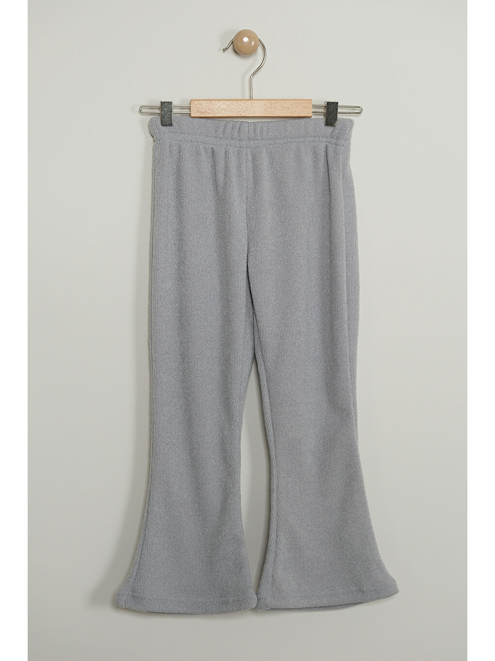 Gri Kız Çocuk Bluzlu Süveterli Pantolonlu Üçlü Takım TKM.7070-6