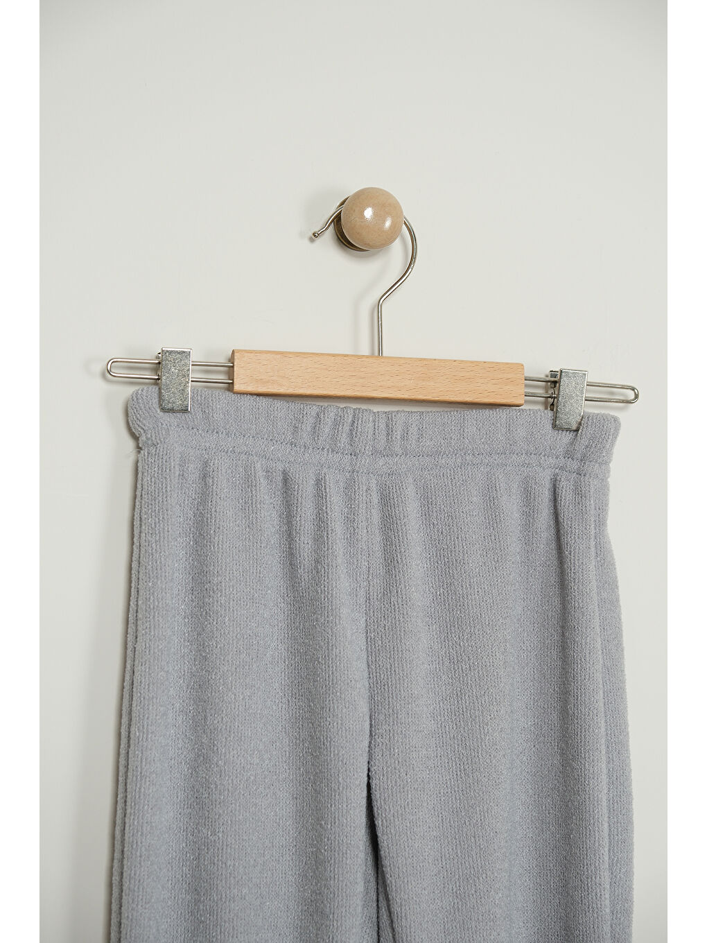 Gri Kız Çocuk Bluzlu Süveterli Pantolonlu Üçlü Takım TKM.7070-7