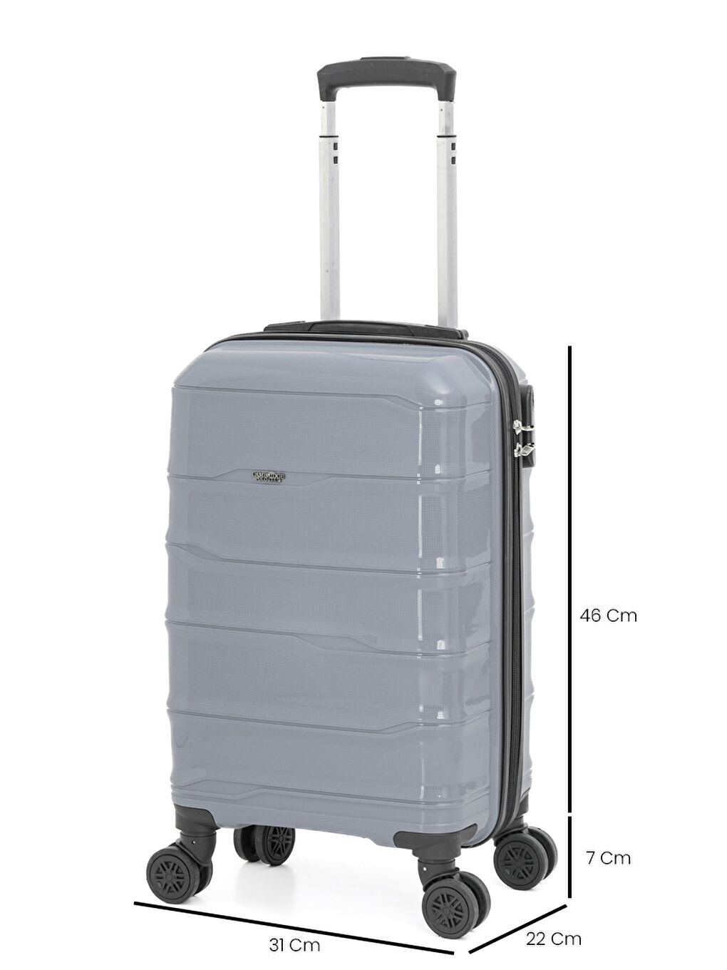 Gri PP İstanbul 3 lü Bavul Seti-6