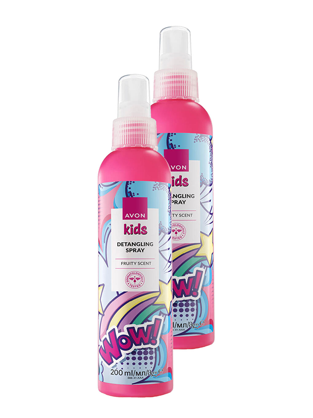 AVON Kids Wow Çocuklar İçin Meyve Kokulu Saç Açıcı Sprey 200 ML. İkili Set