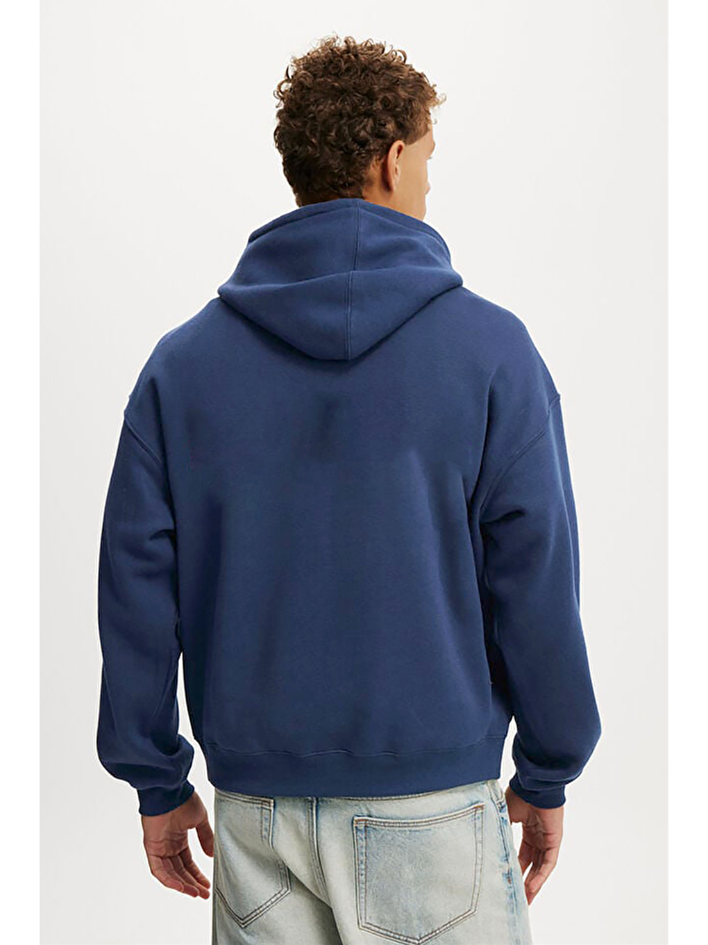 Lacivert Kapüşonlu Kanguru Cep Erkek Sweatshirt E7169-4