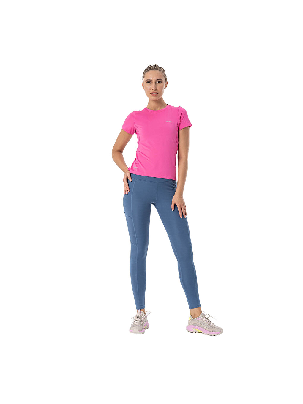 Tint Kadın Pembe Koşu Tişört-4