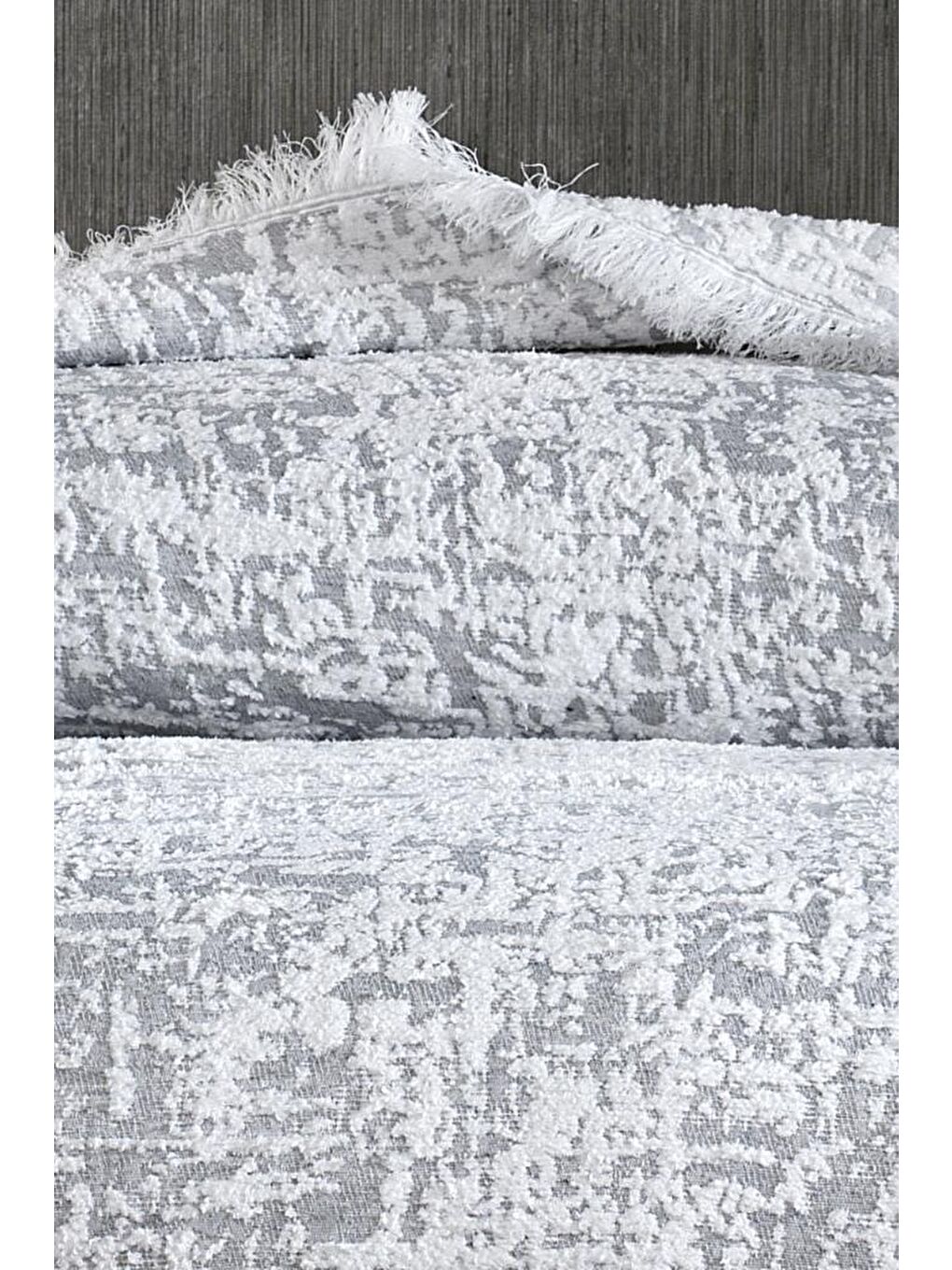 Puffy Pamuk Çift Kişilik Tek Battaniye 200x220 Gri-3