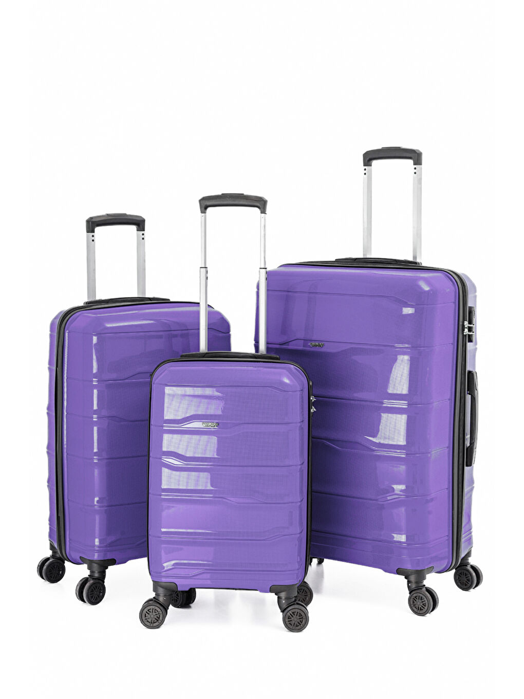 Mor PP İstanbul 3 lü Bavul Seti-1