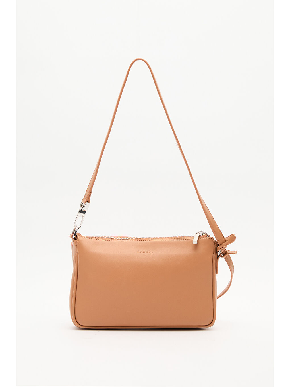 Kahverengi Arte Mini Baget Çanta Camel-1