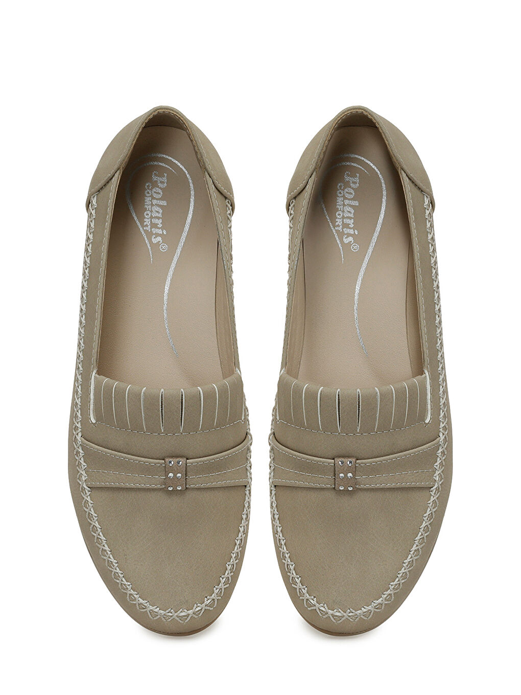 Bej 166523.NZ5PR Vizon Kadın Dolgu Ayakkabı-3