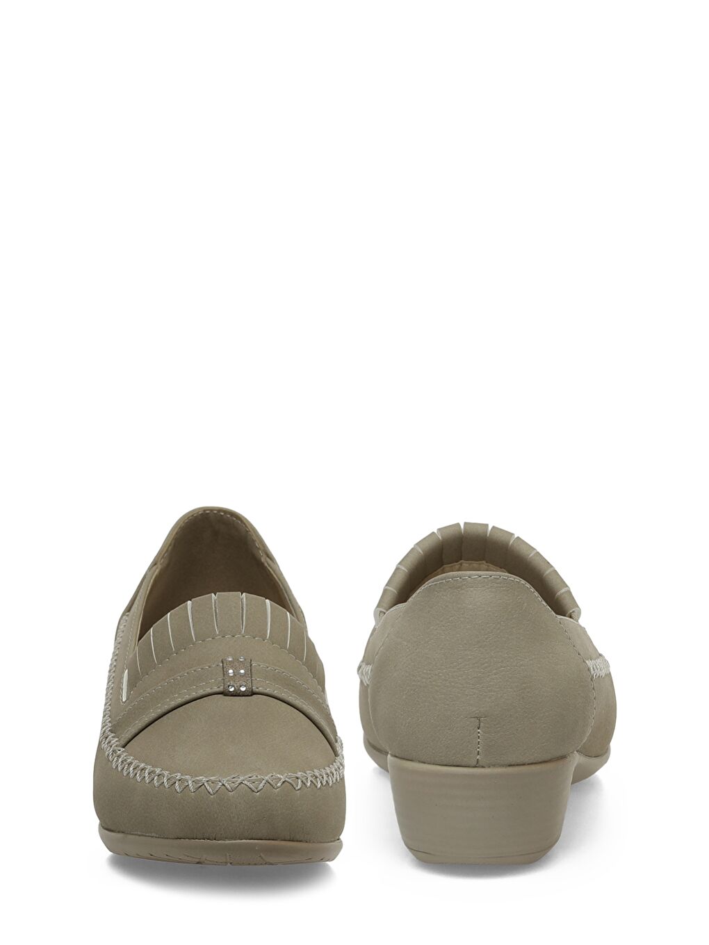 Bej 166523.NZ5PR Vizon Kadın Dolgu Ayakkabı-4