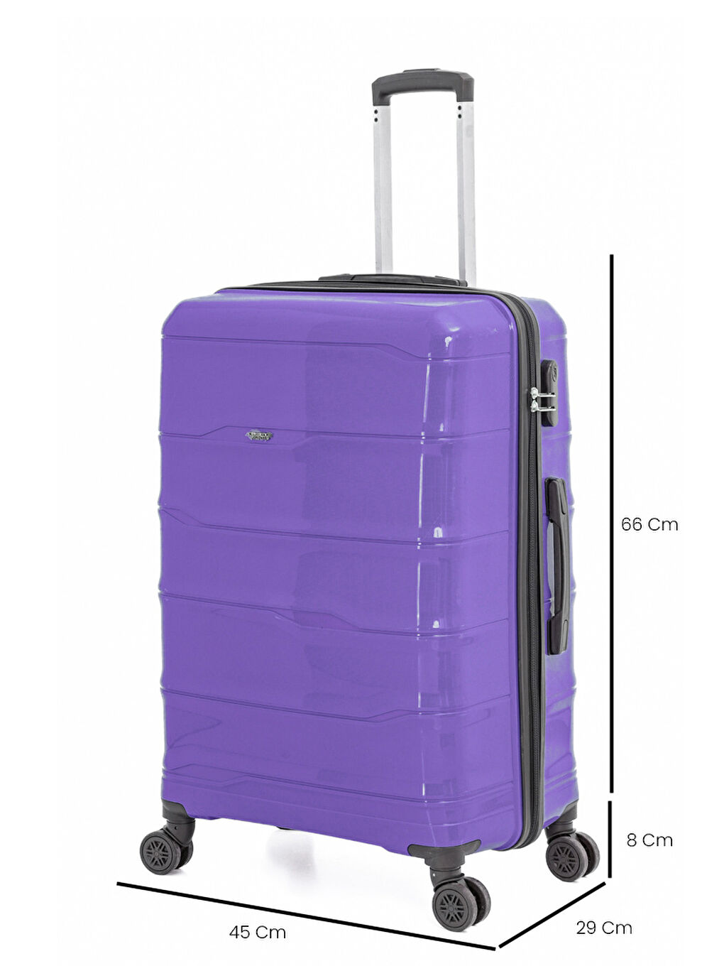 Mor PP İstanbul 3 lü Bavul Seti-5