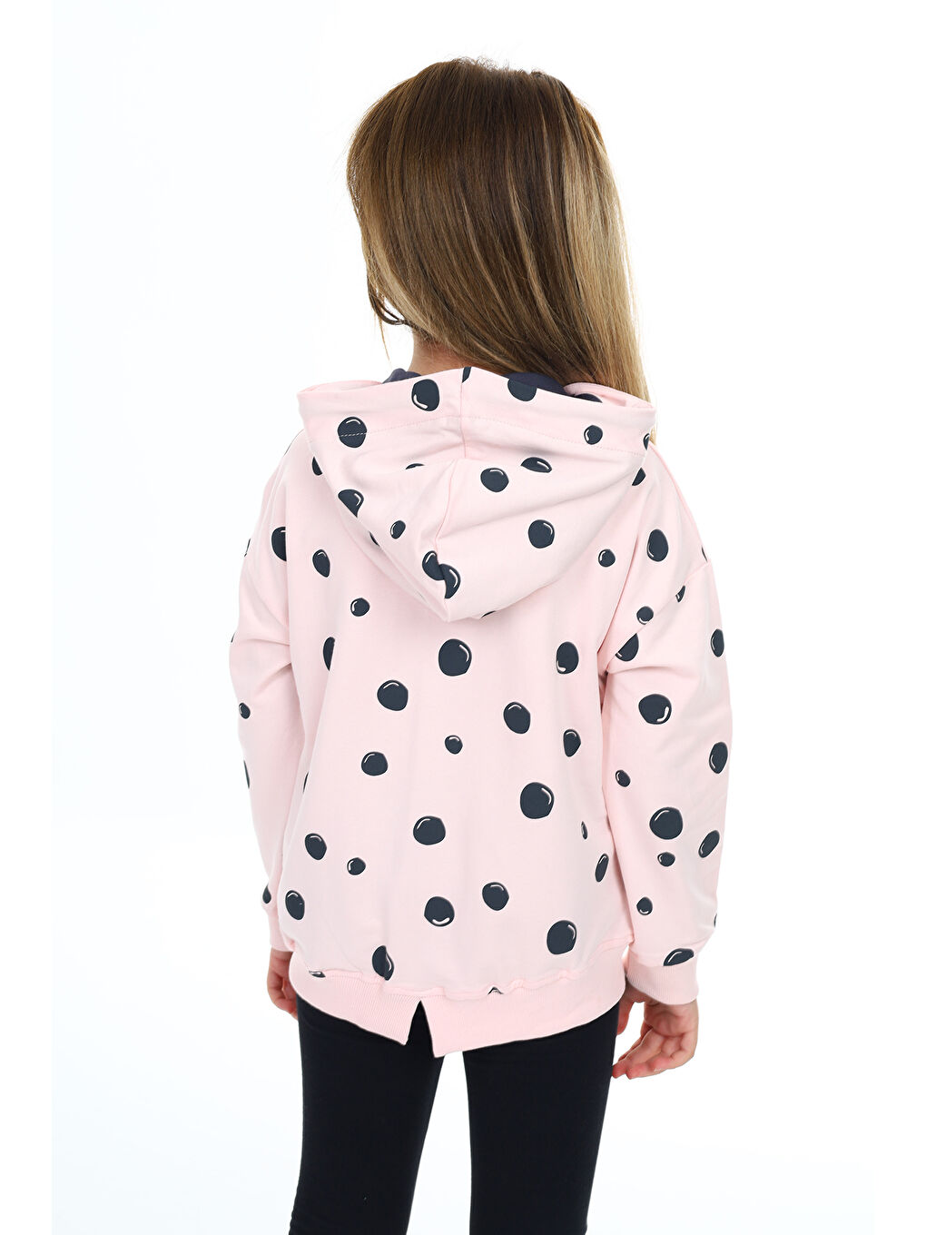 Toontoykids Pembe Kız Çocuk Baskılı Fermuarlı Sweatshirt - 3