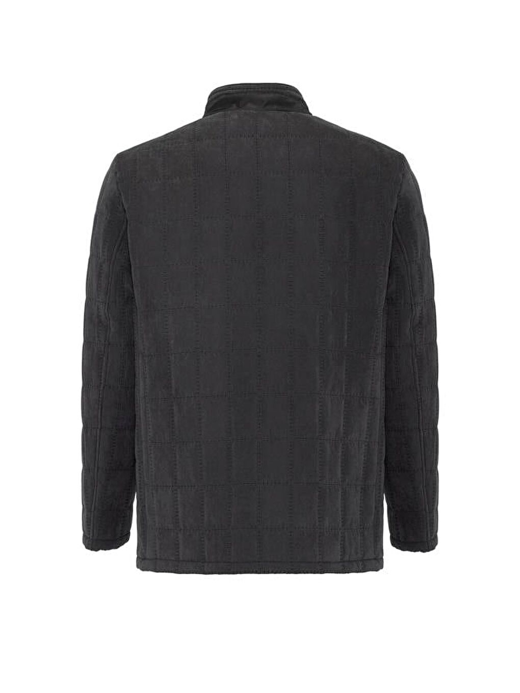 Siyah Regular Kapitone Mont-4