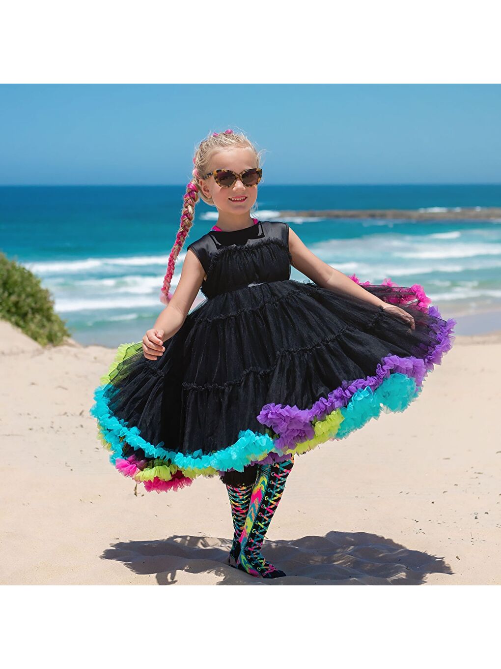 Karışık Rainbow Tie Dye Çorap-1