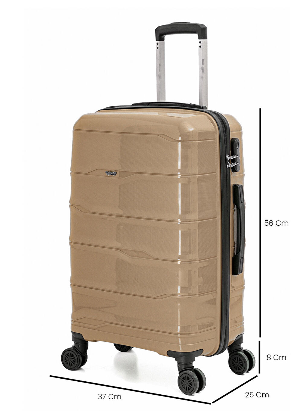 Bej PP İstanbul 3 lü Bavul Seti-4