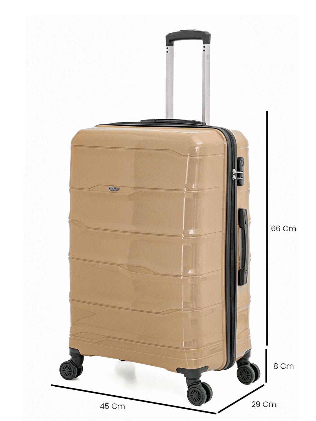 Bej PP İstanbul 3 lü Bavul Seti-5