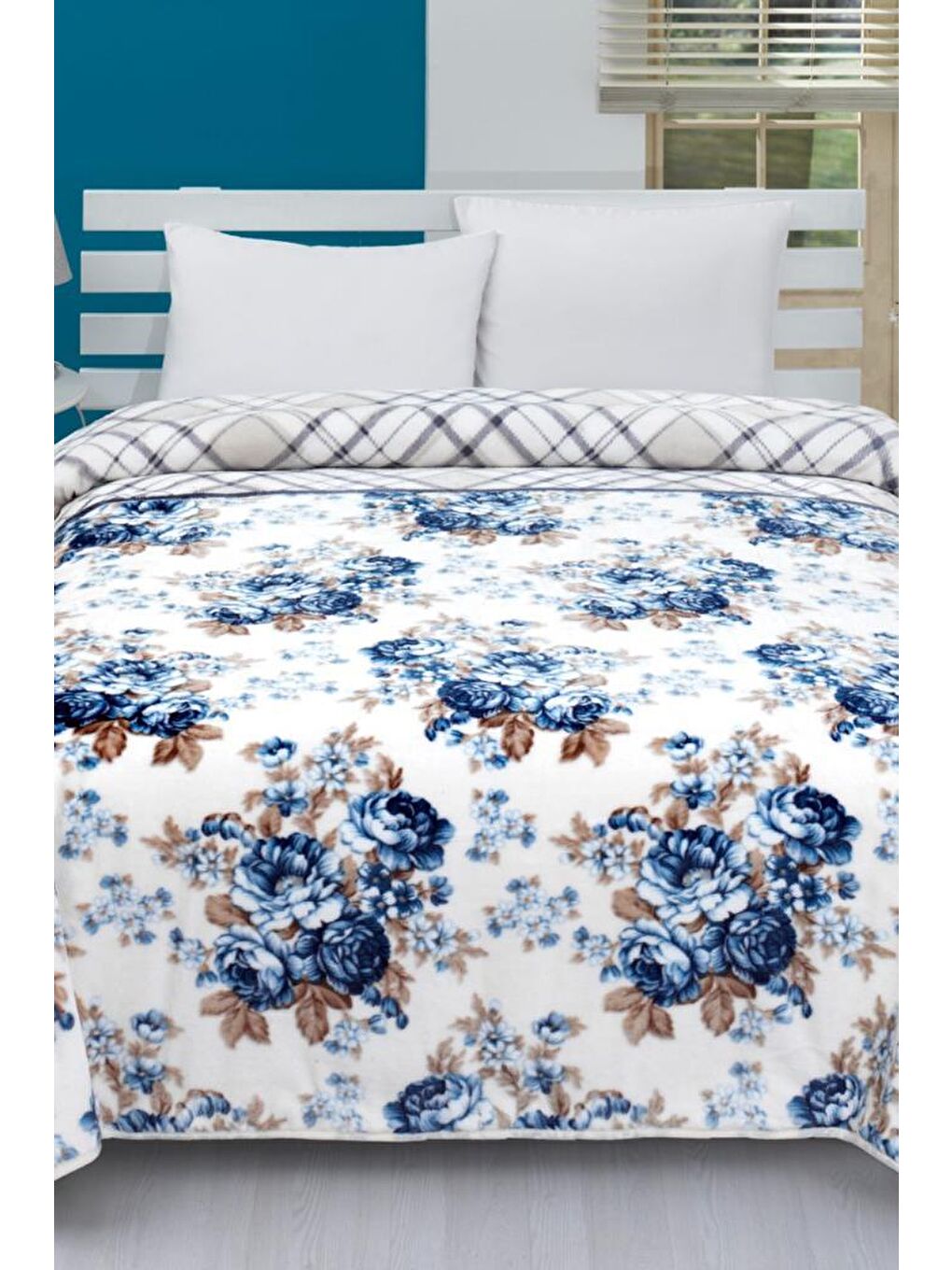 Lacasa 1101 Çift Kişilik Battaniye Mavi