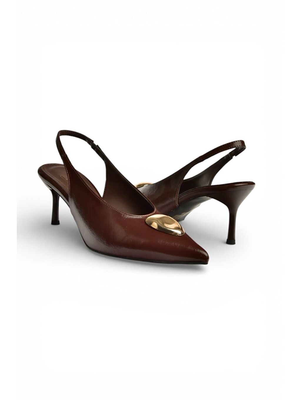 Kahverengi Kadın Topuklu Ayakkabı Y676020660-4