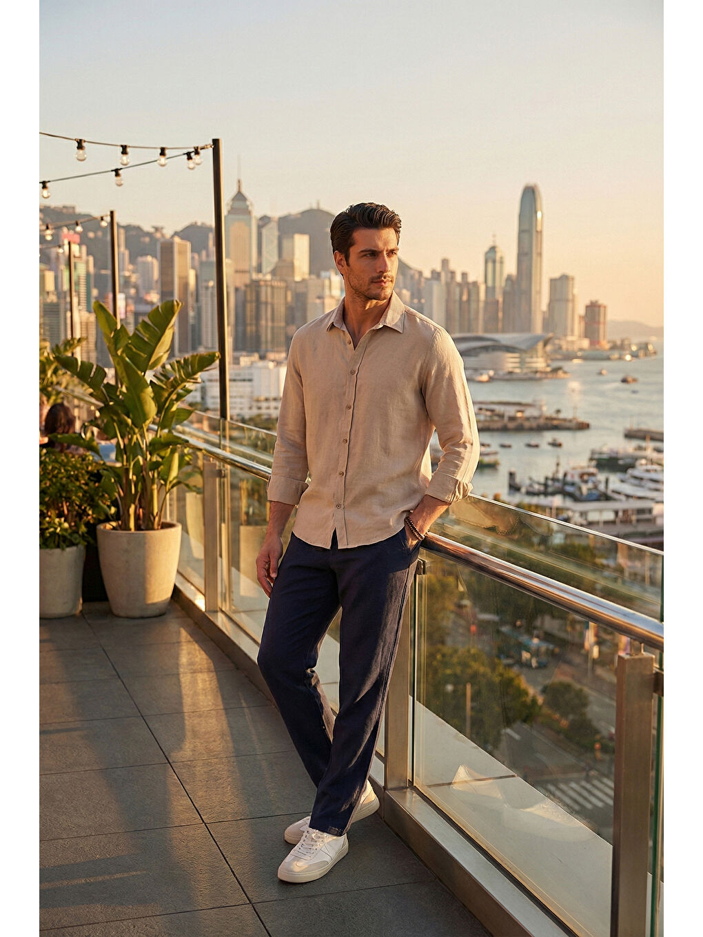 Lacivert Regular Fit Normal Bel Düz Paça Pantolon 6689255