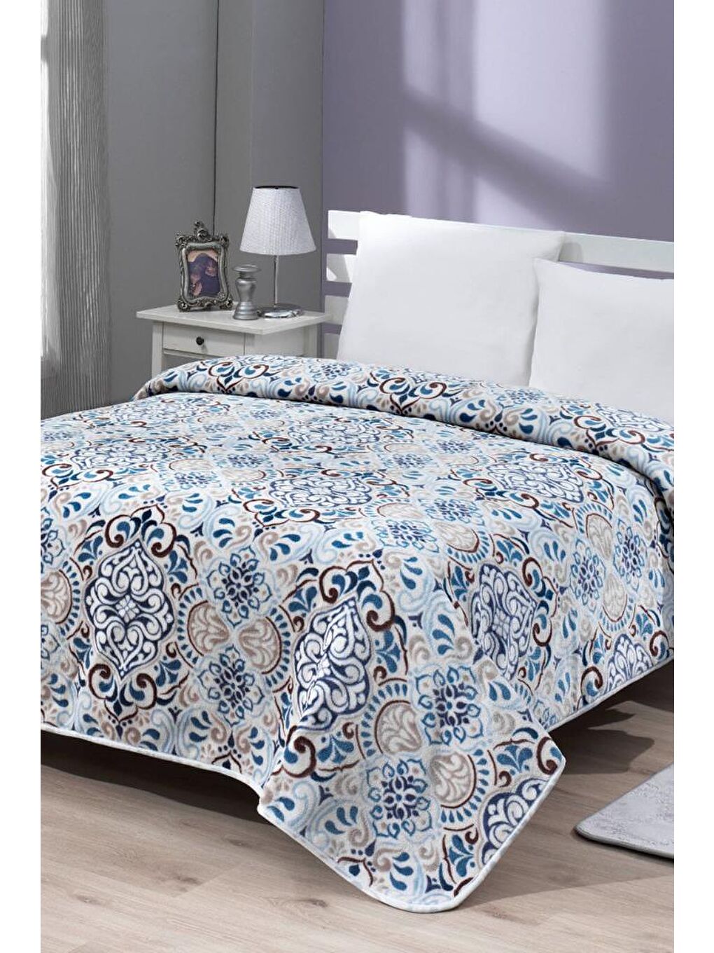 Lacasa 1097 Çift Kişilik Battaniye Mavi