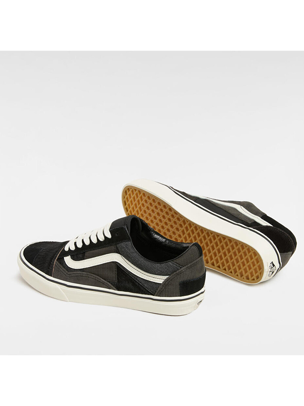 Old Skool Patchwork Erkek Siyah Sneaker-2