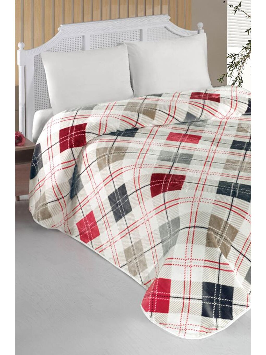 Lacasa 1103 Çift Kişilik Battaniye Bordo