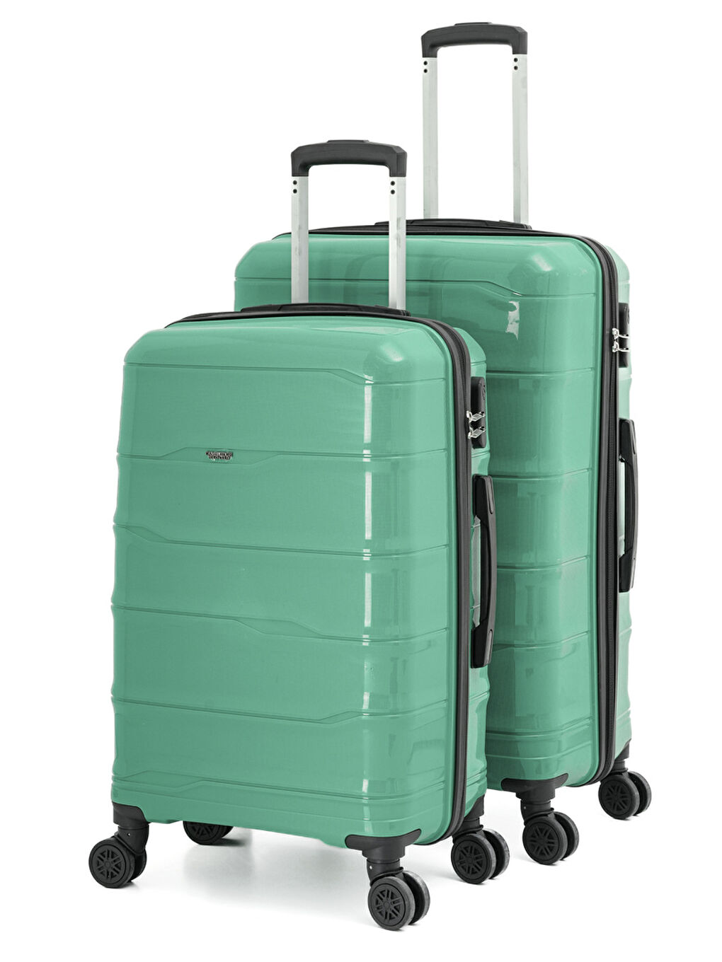 Yeşil PP İstanbul 3 lü Bavul Seti-1