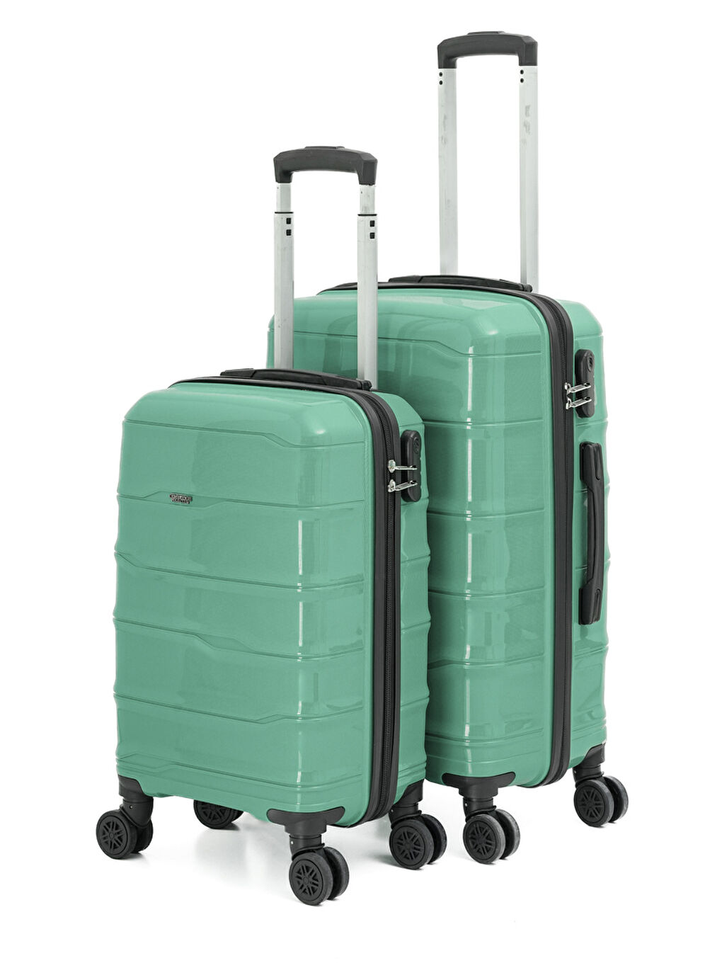 Yeşil PP İstanbul 3 lü Bavul Seti-2