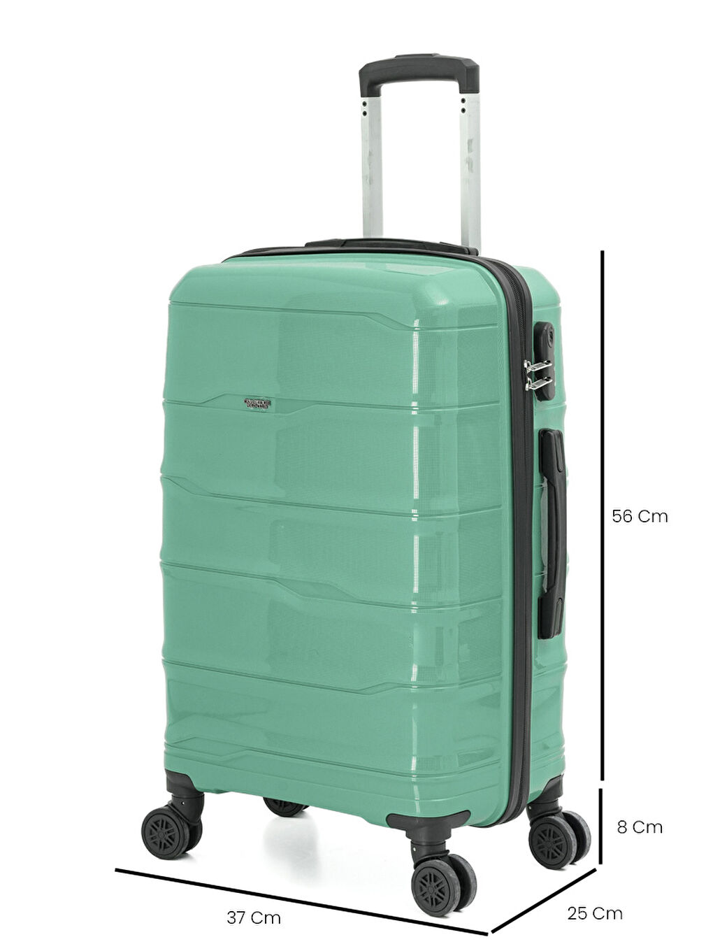 Yeşil PP İstanbul 3 lü Bavul Seti-3