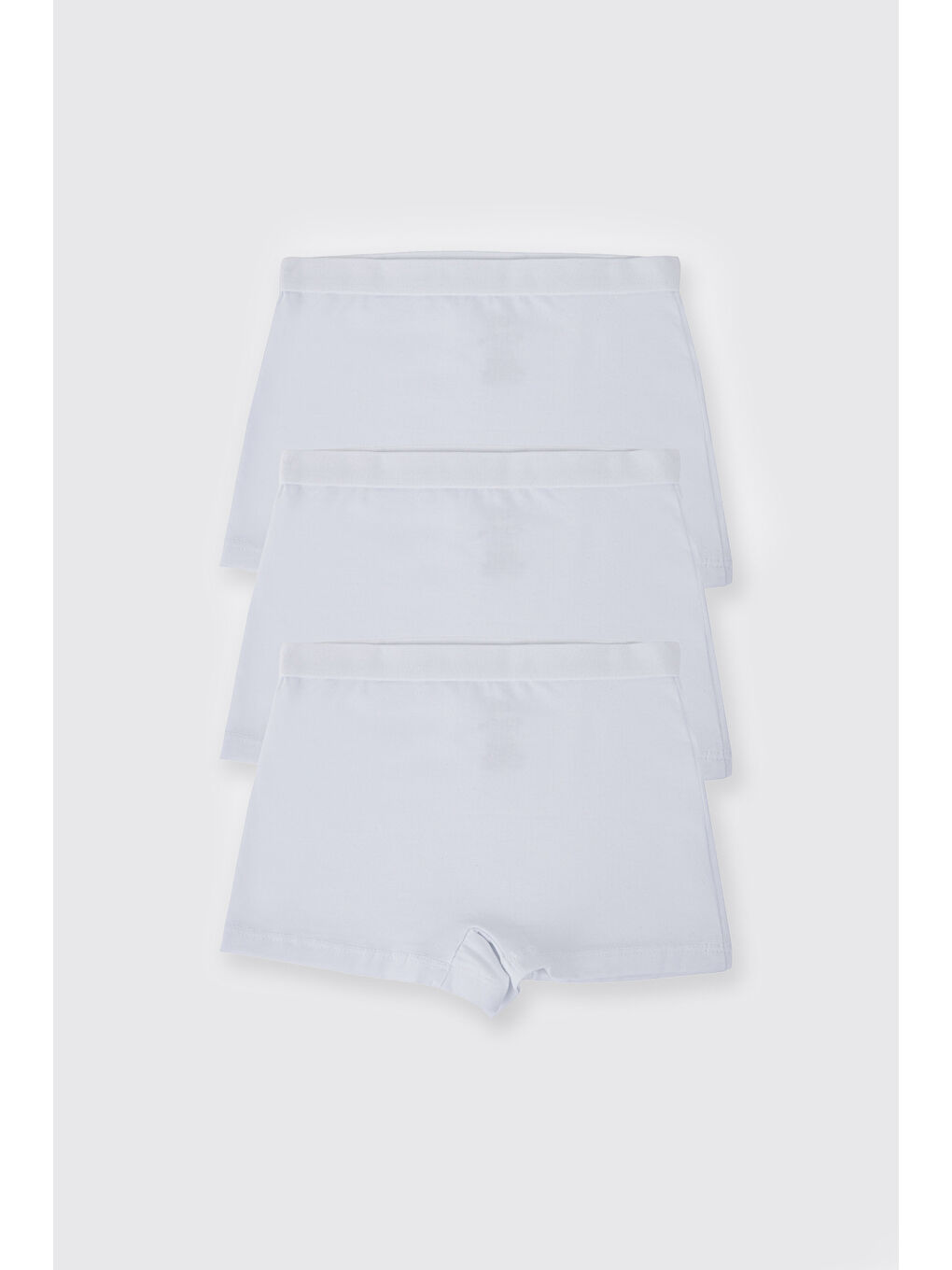 Kız Çocuk Beyaz 3'lü Boxer Seti