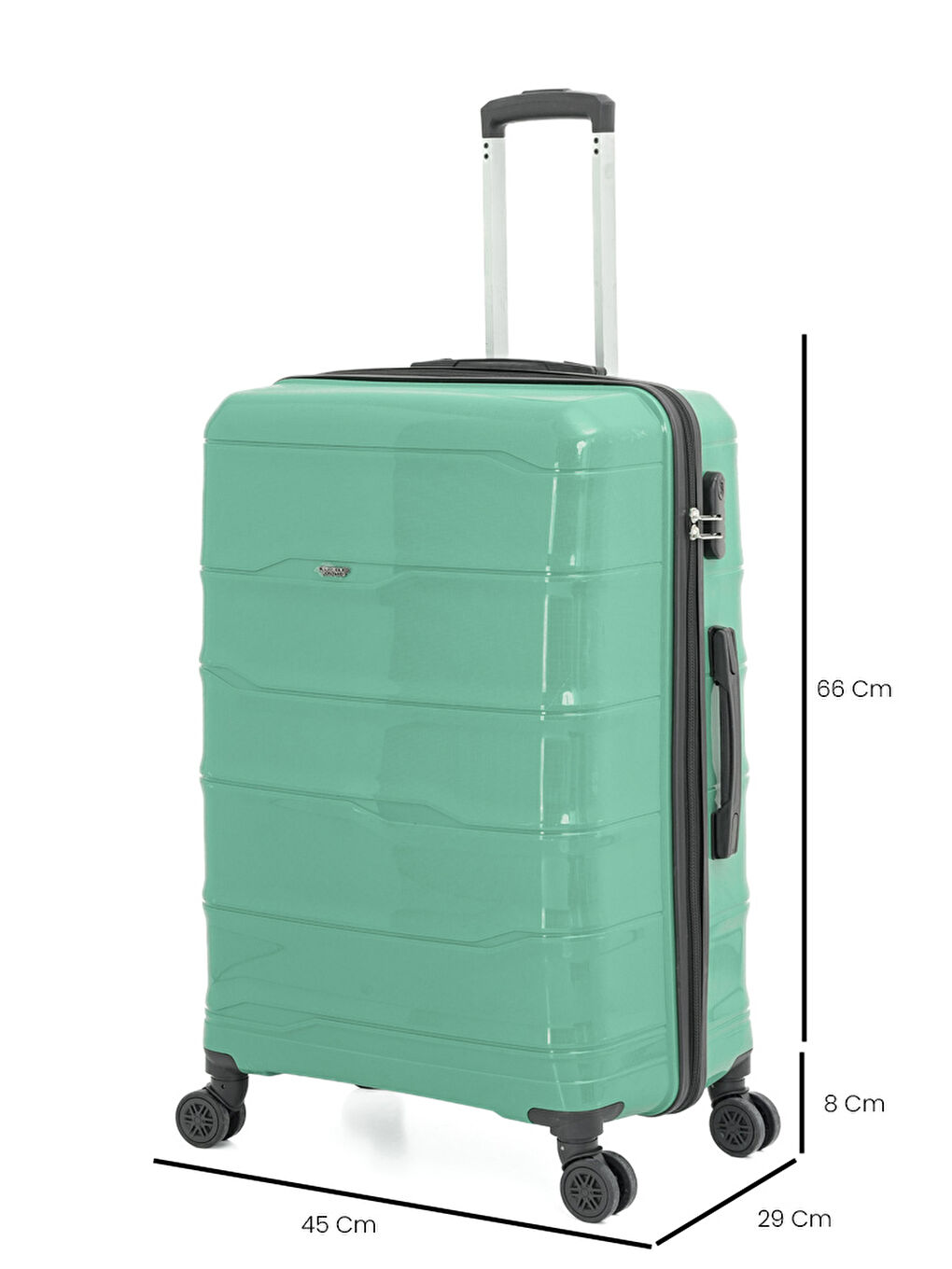 Yeşil PP İstanbul 3 lü Bavul Seti-4