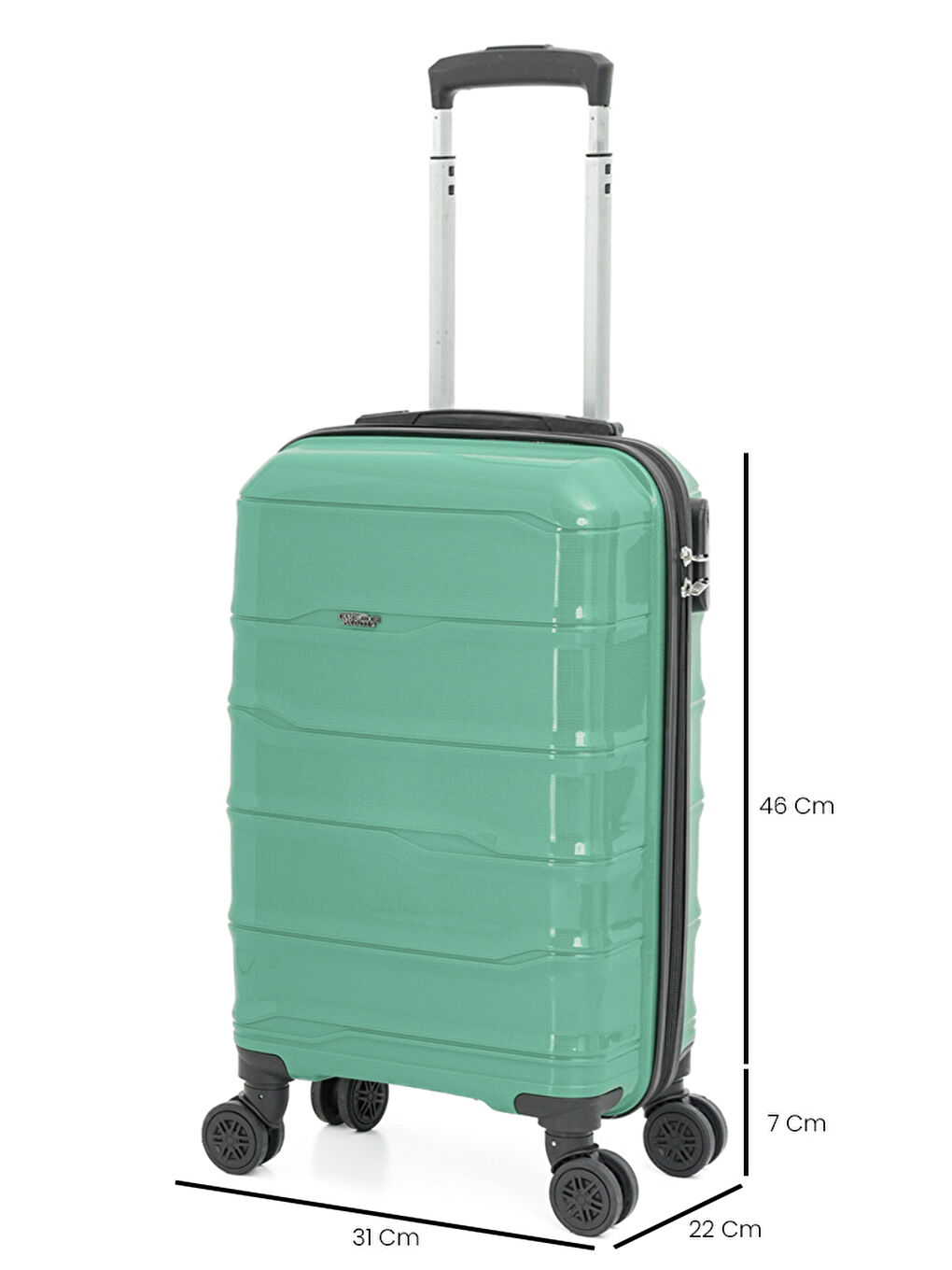 Yeşil PP İstanbul 3 lü Bavul Seti-5