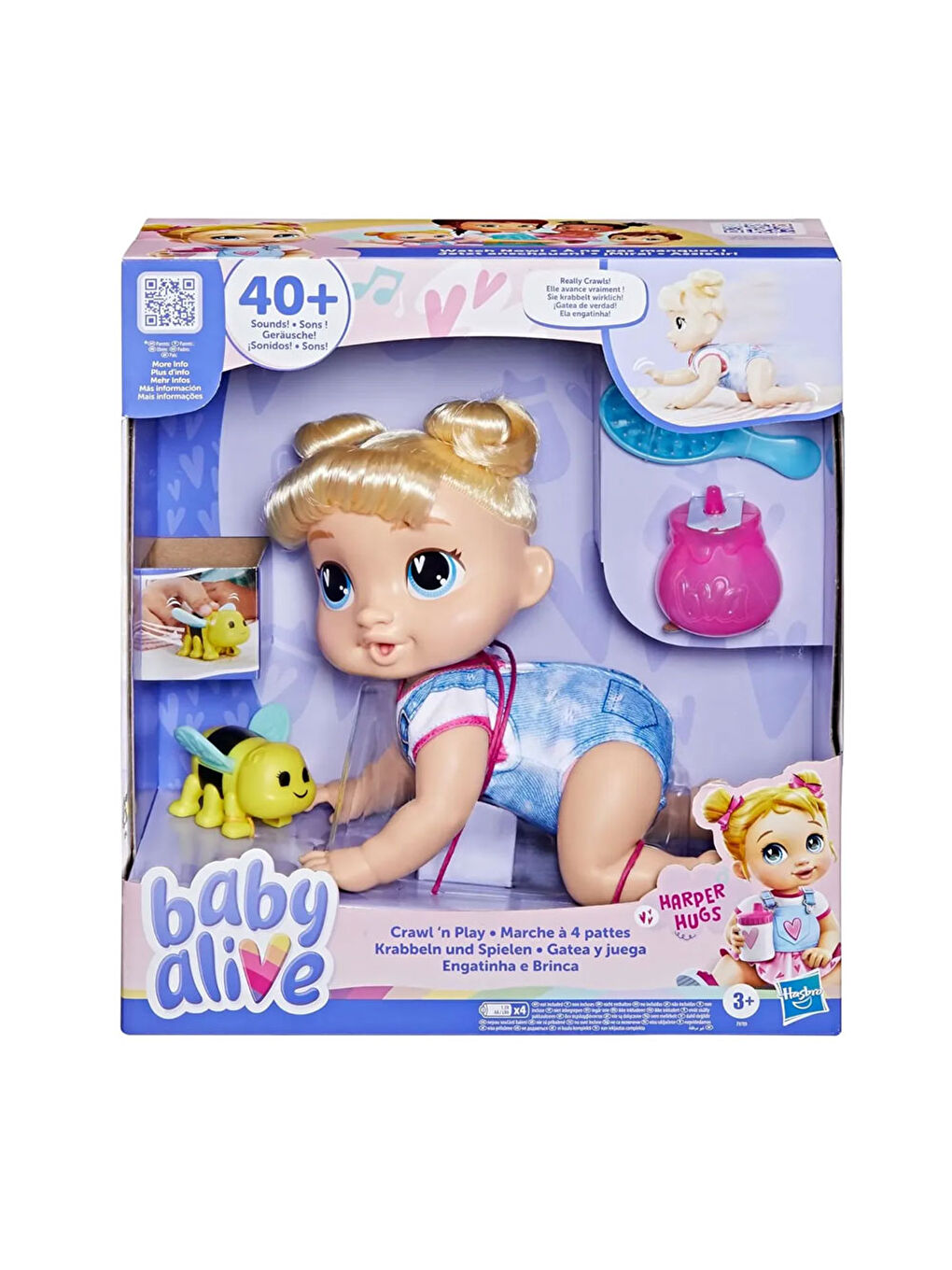 Baby Alive Renksiz Emekleyen Bebeğim F9709