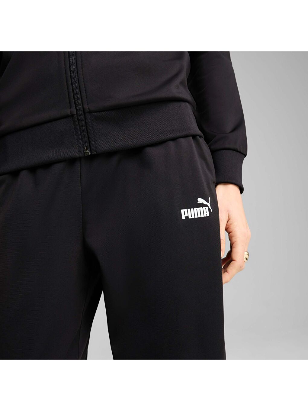 Siyah Poly SUIT Kadın Eşofman Takımı-1