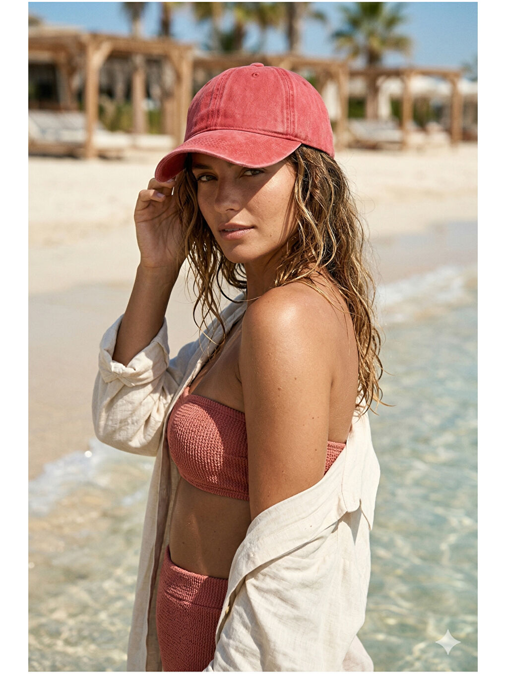 Unisex Bordo Günlük Şapka Eskitme Detaylı Yıkamalı Pamuklu Premium Vintage Şapka SPK16 BORDO