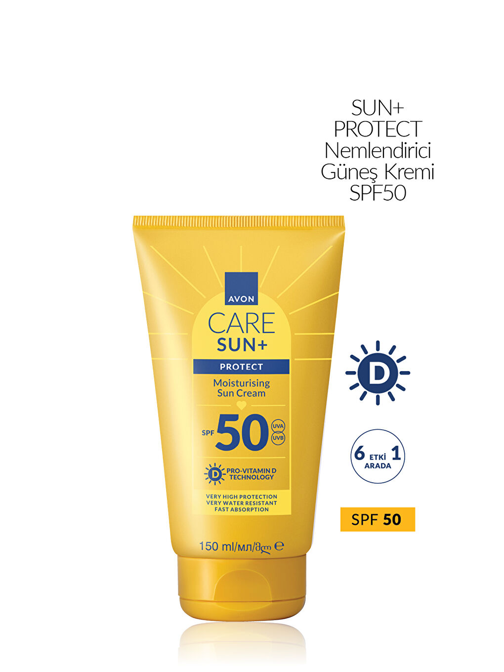Care SUN+PROTECT Nemlendirici Güneş Kremi SPF50 150 Ml.-1