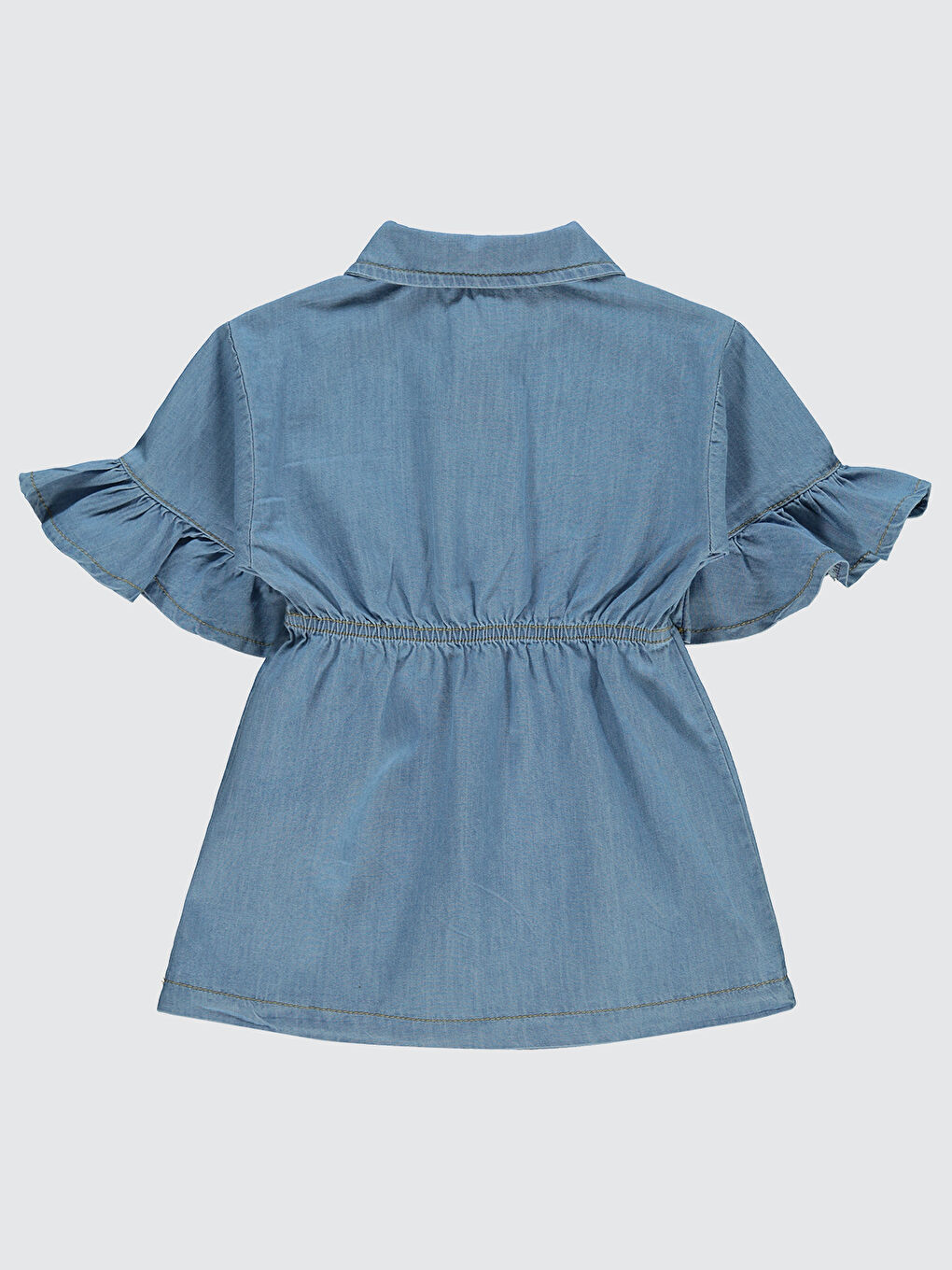 Civil Baby Kız Bebek Jean Elbise 6-18 Ay Mavi - 1
