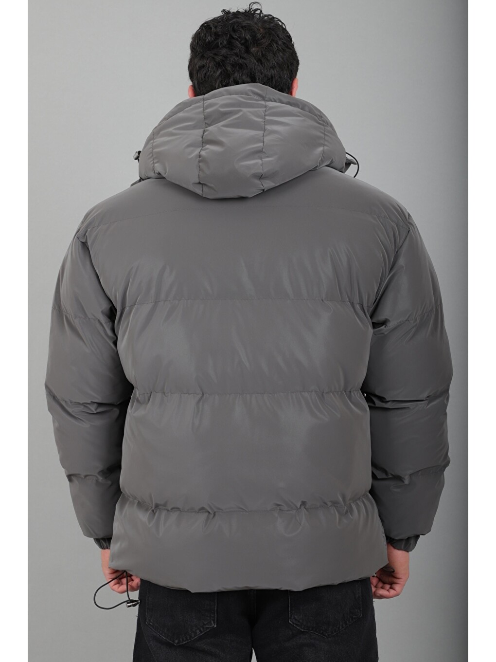 Antrasit Oversize Nova Karbon Şişme Mont Kaban Pldp 3029_50512-3
