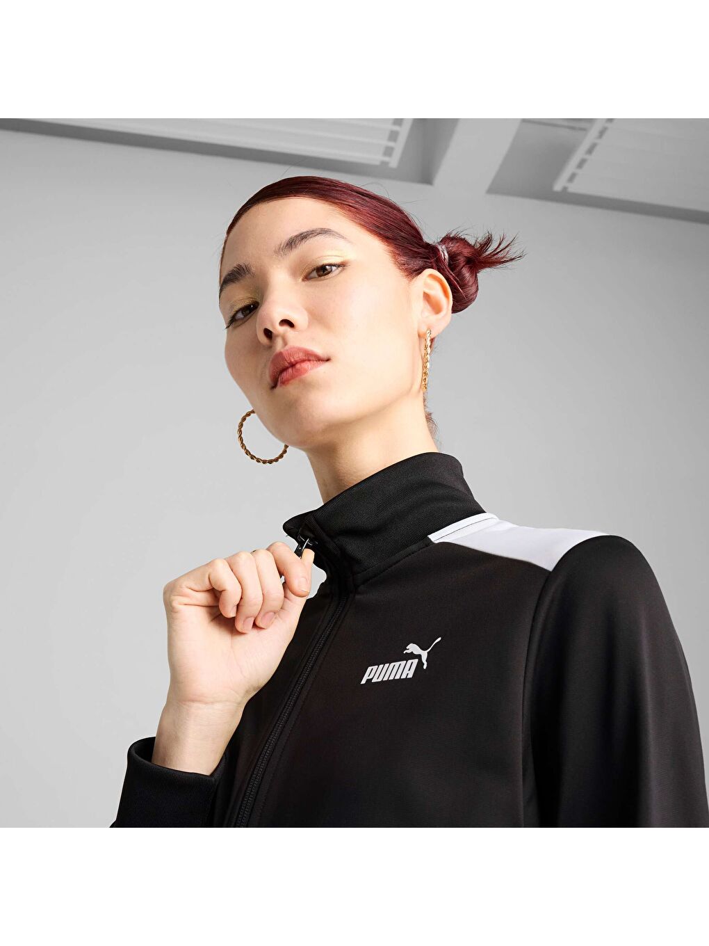 Siyah Poly SUIT Kadın Eşofman Takımı-4