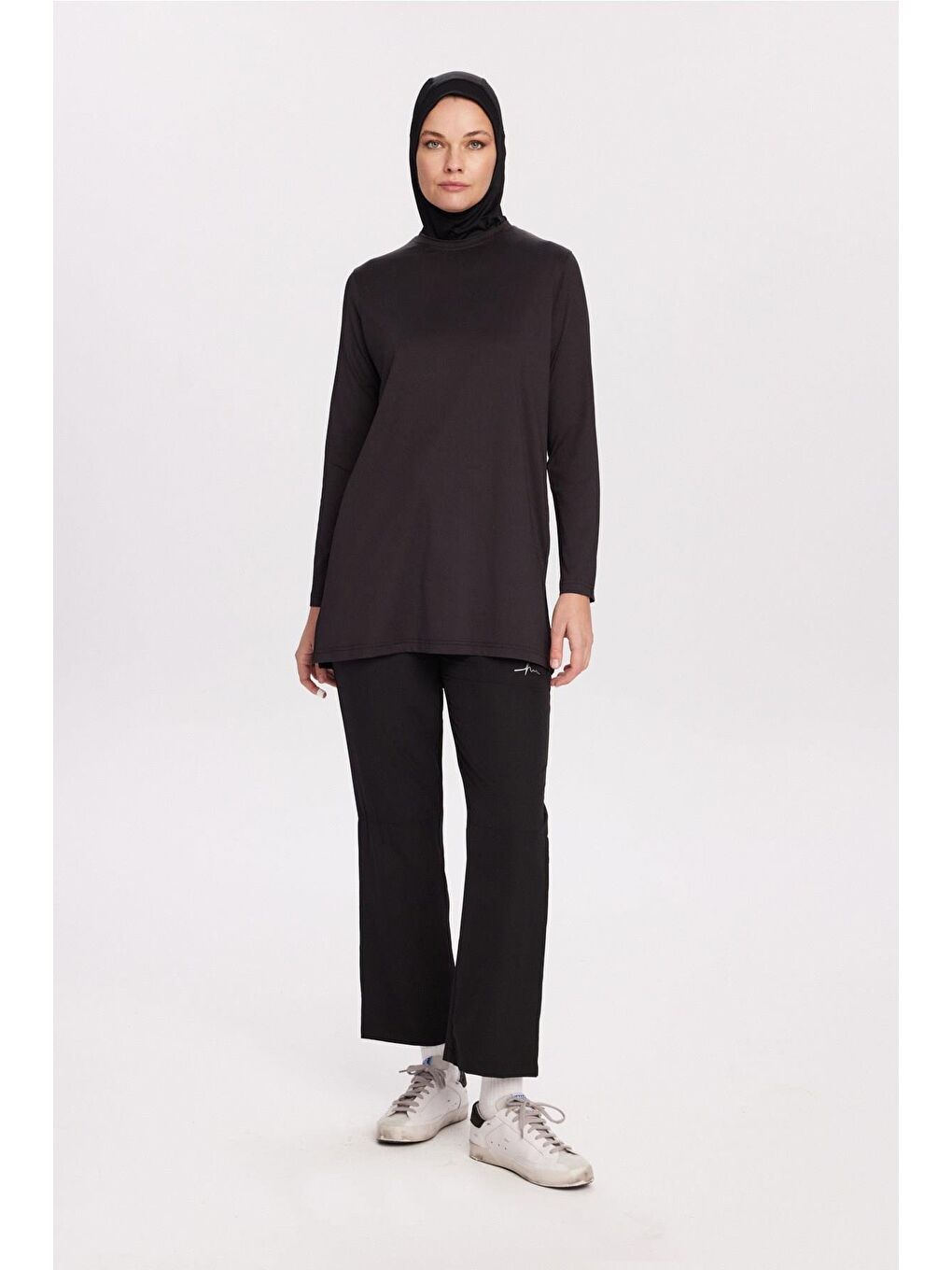 Active Uzun Kollu Siyah Antrenman Üstü-Sweatshirt Act-45