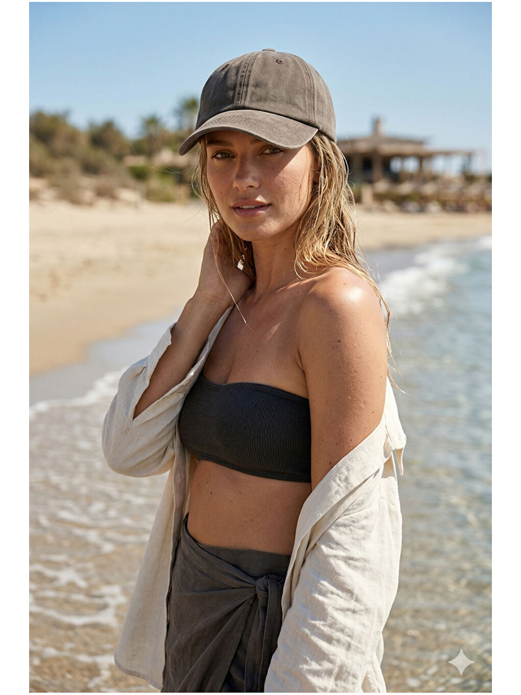 Kahverengi Unisex Kahve Günlük Şapka Eskitme Detaylı Yıkamalı Pamuklu Premium Vintage Şapka SPK16 KAHVERENGI