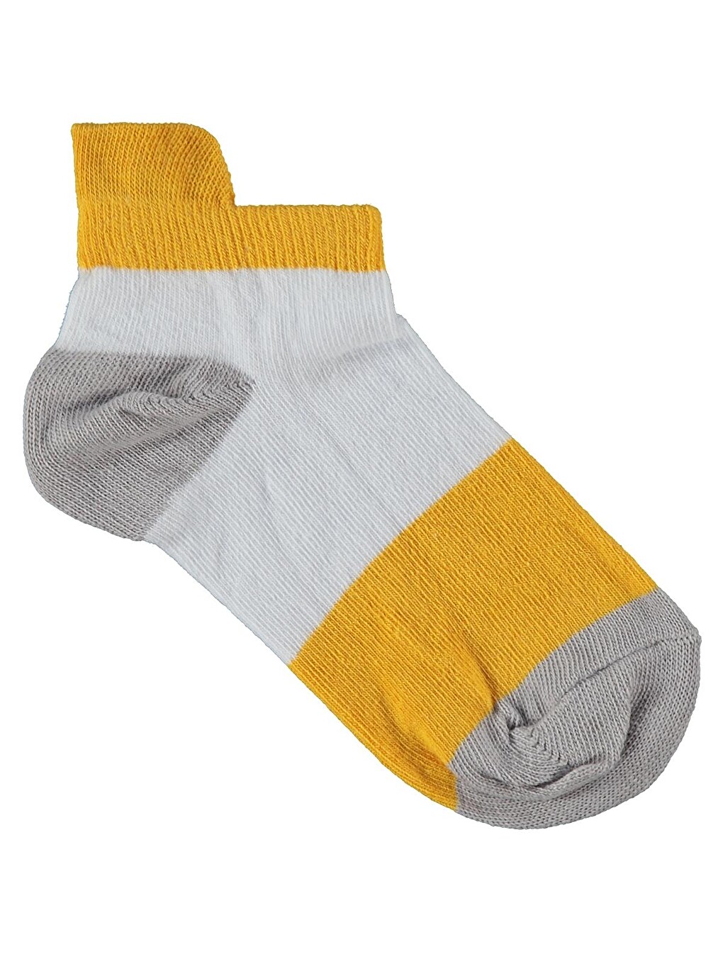 Beyaz Boys Basic Clours 3'lü 2-12 Yaş Erkek Çocuk Patik Çorap - Standart-2