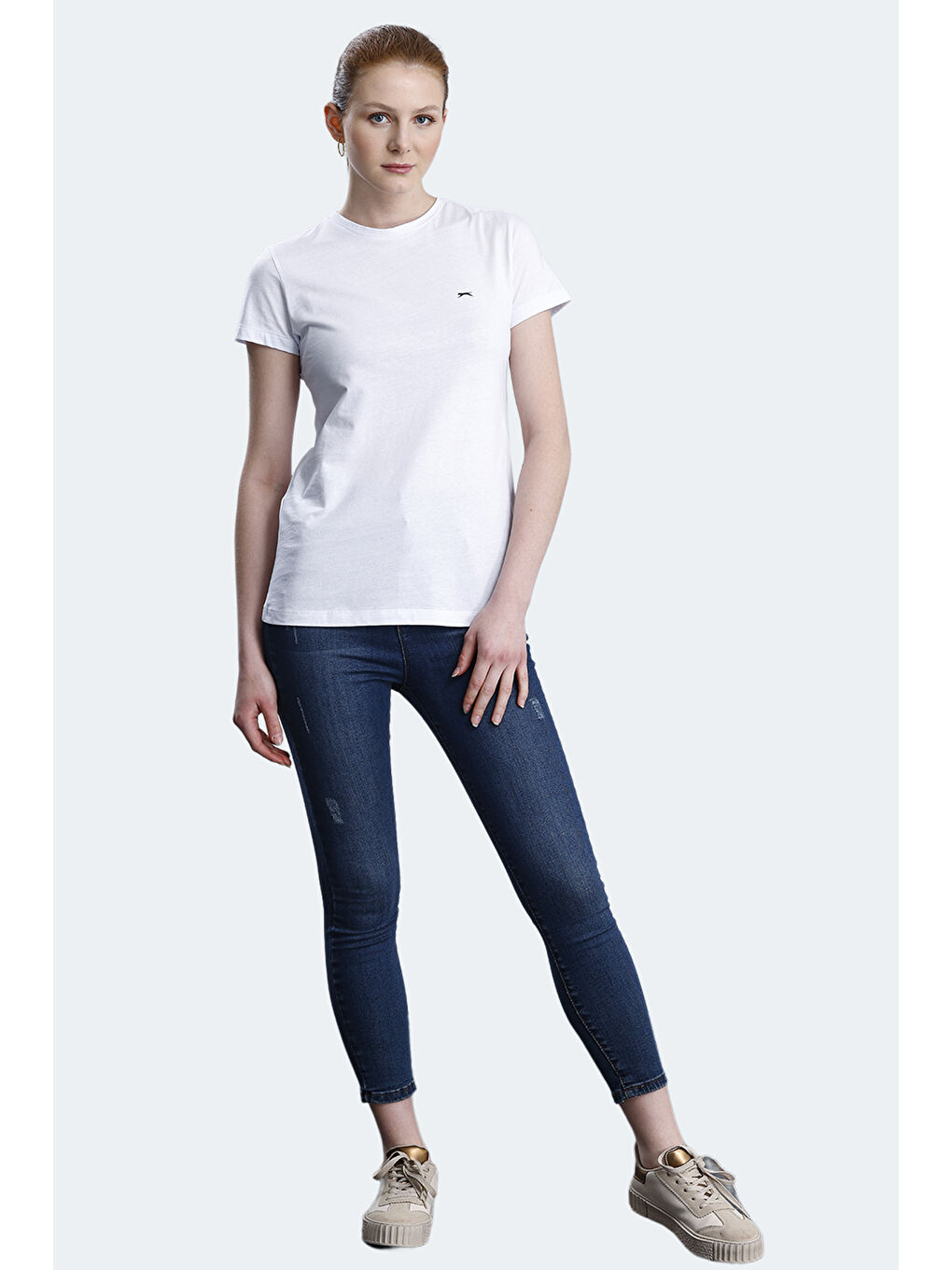 KORNELI I Kadın Beyaz Tişört-6