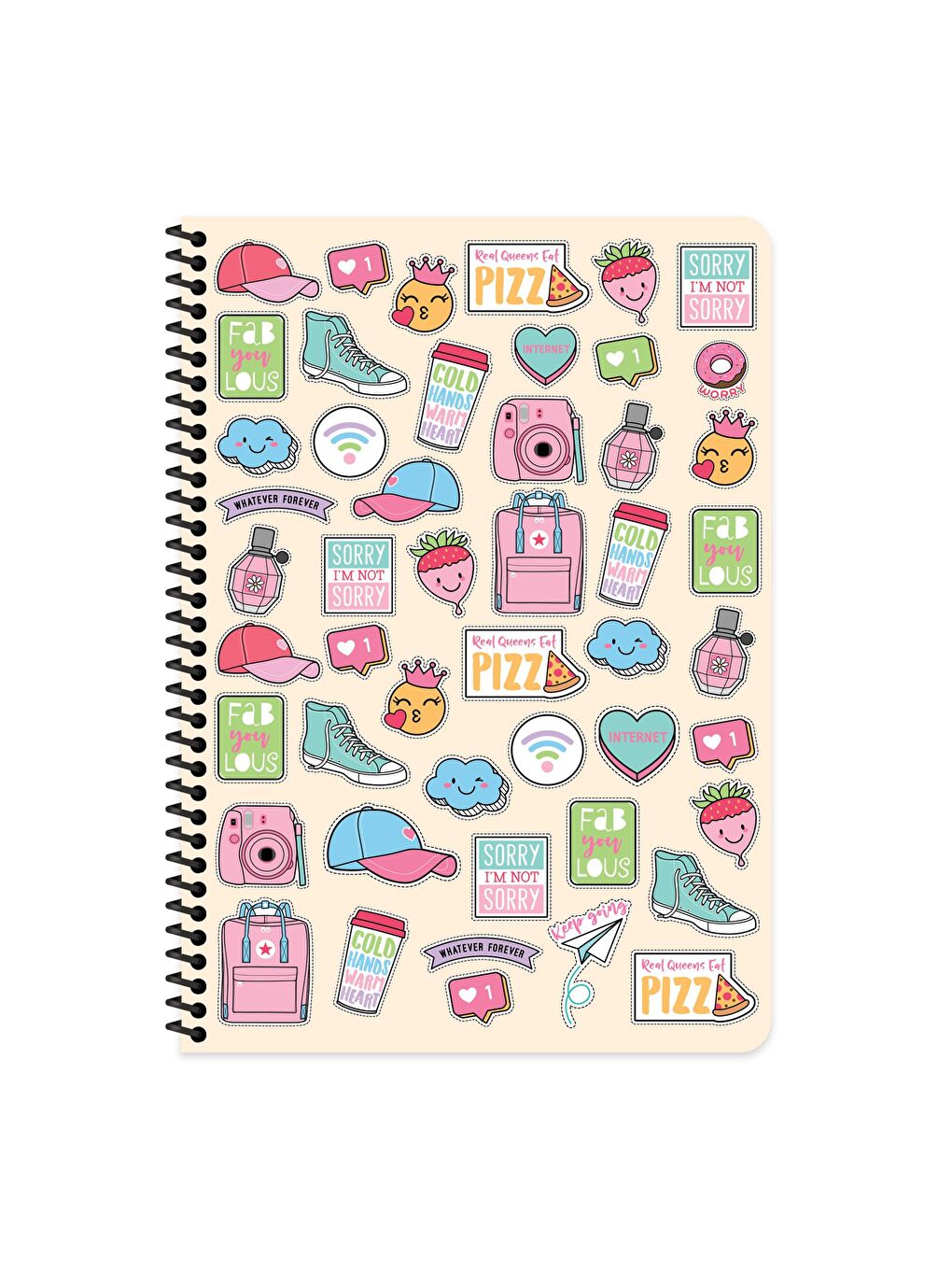 Keskin Color A4 Kareli Defter Sweet Fun - Turuncu