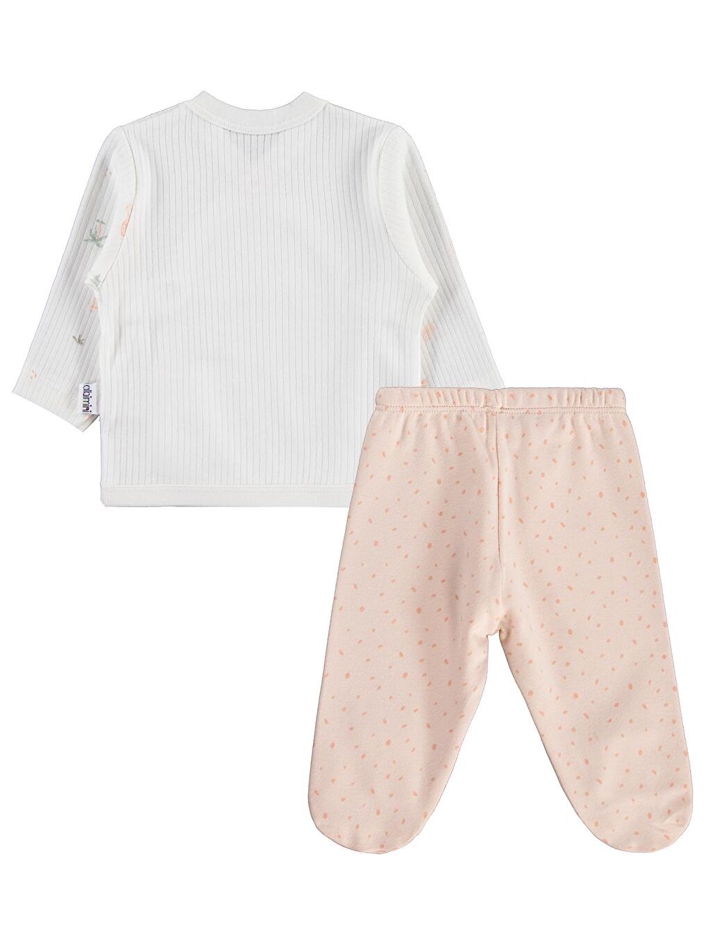 Pembe Koala Desenli 5'li Zıbın Takımı - Pudra 0-1 Ay-1