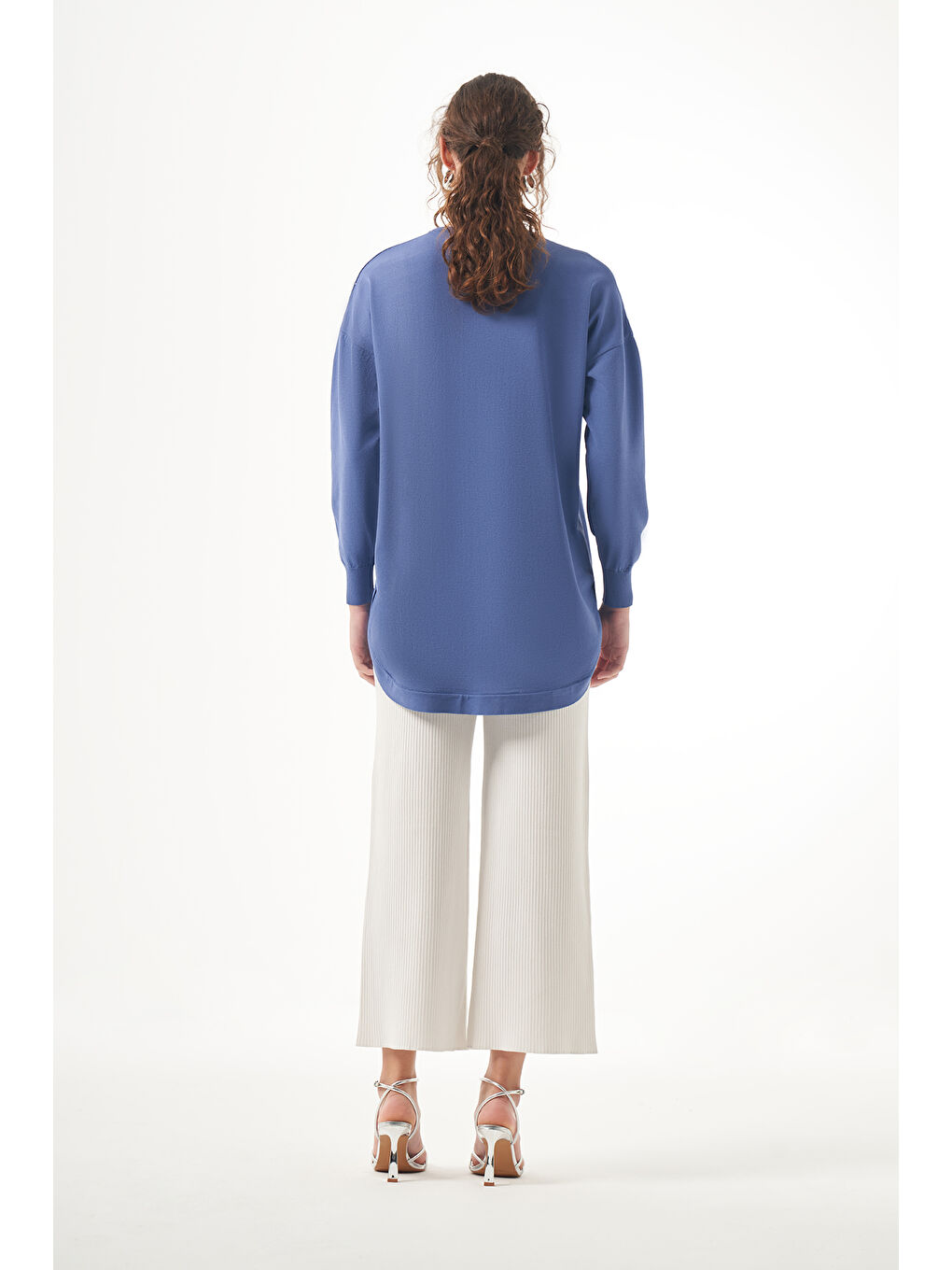 Merserize Oval Kesim Tunik 1200 İndigo-2