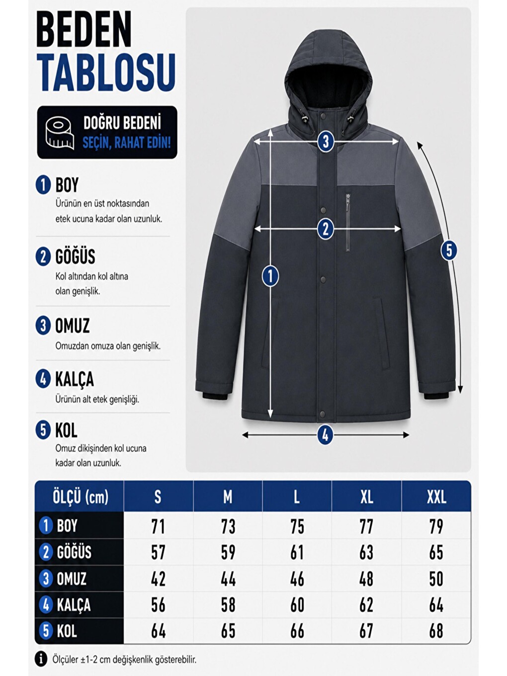 Antrasit Parçalı Outdoor Softshell Kışlık Mont Pldp 3038_50513-7