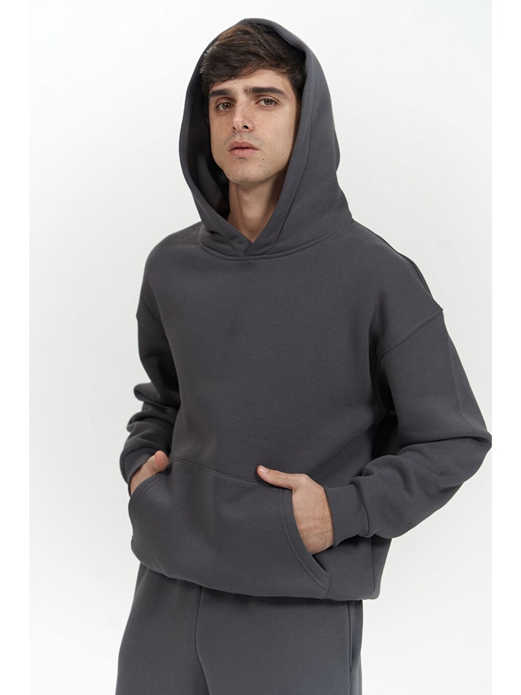 Mai Collection Edward Antrasit Erkek Hoodie Eşofman Takım - 2