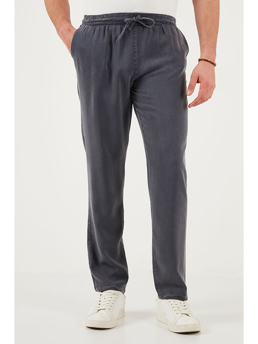 Gri Regular Fit Normal Bel Düz Paça Pantolon 6689255-3