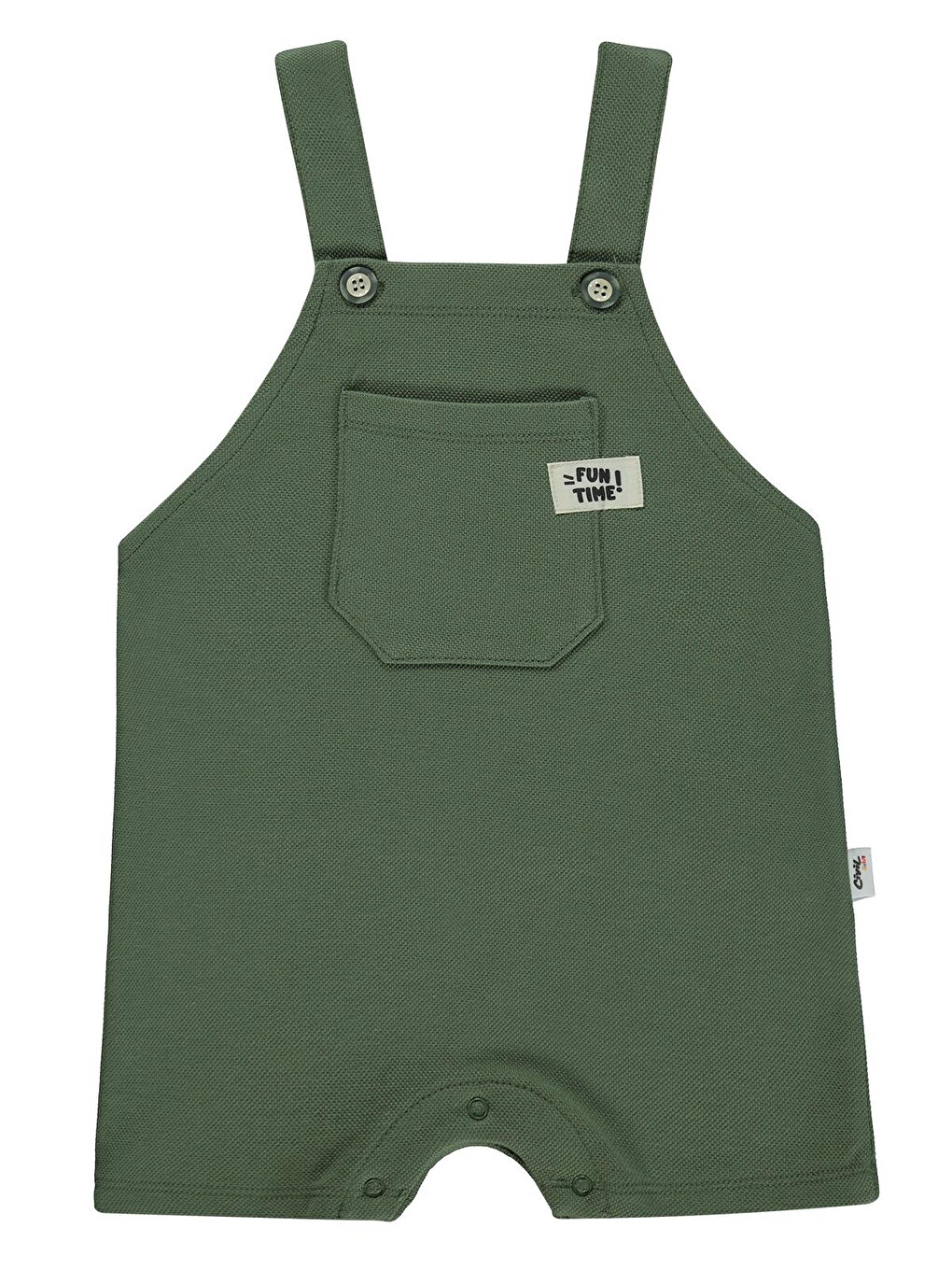 Baby Çizgili Tişört 2'li Set 6-18 Ay Slopet - Haki-1