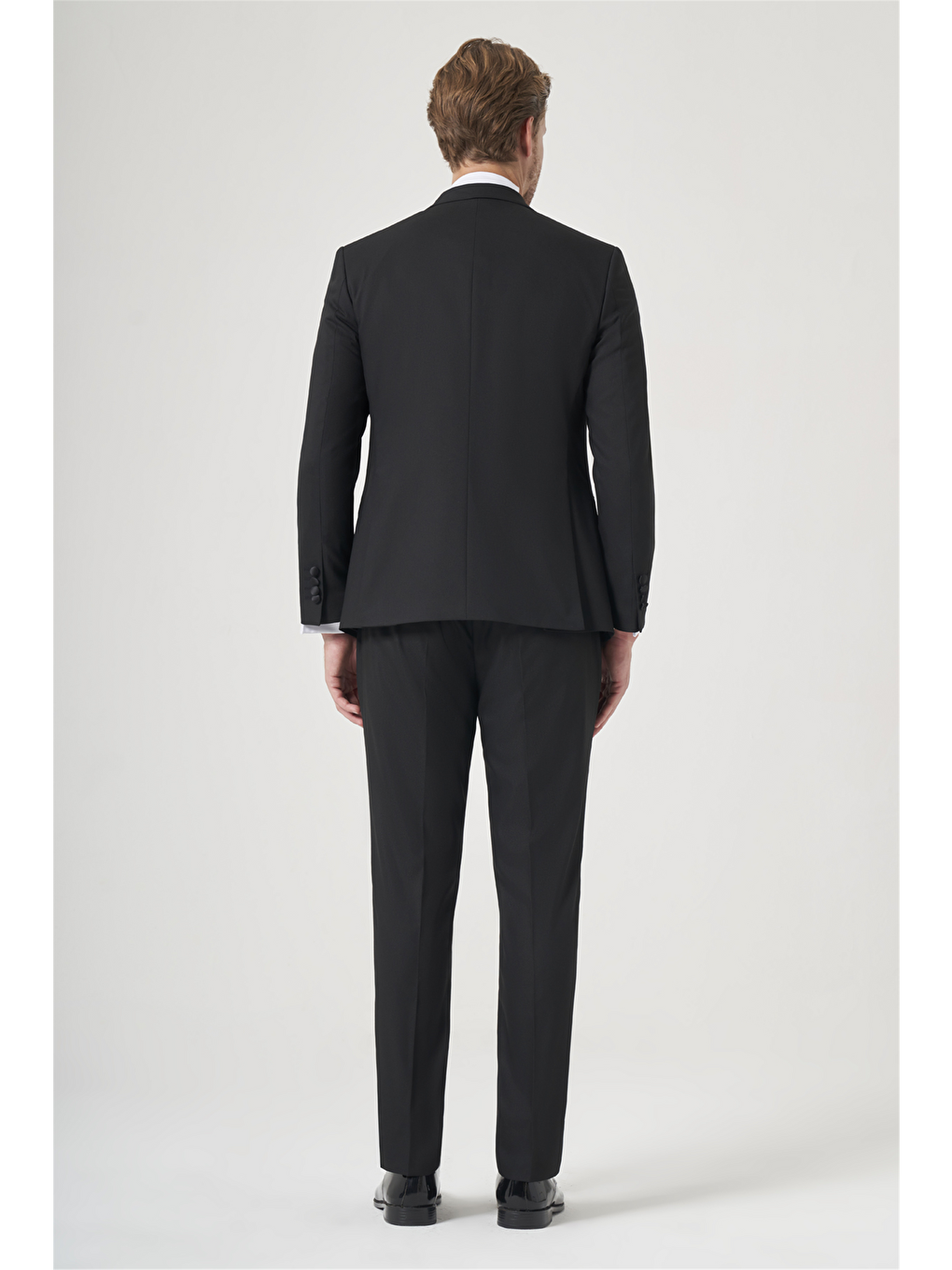 Siyah 6 Drop Slim Fit Esnek Yelekli Damatlık 1001260301-4