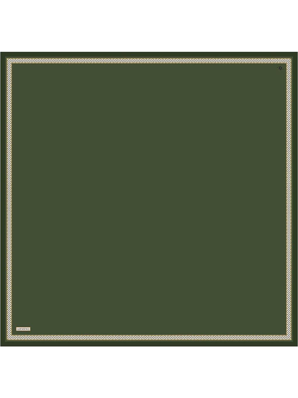 Yeşil Saf İpek Sura Eşarp 9444D 05