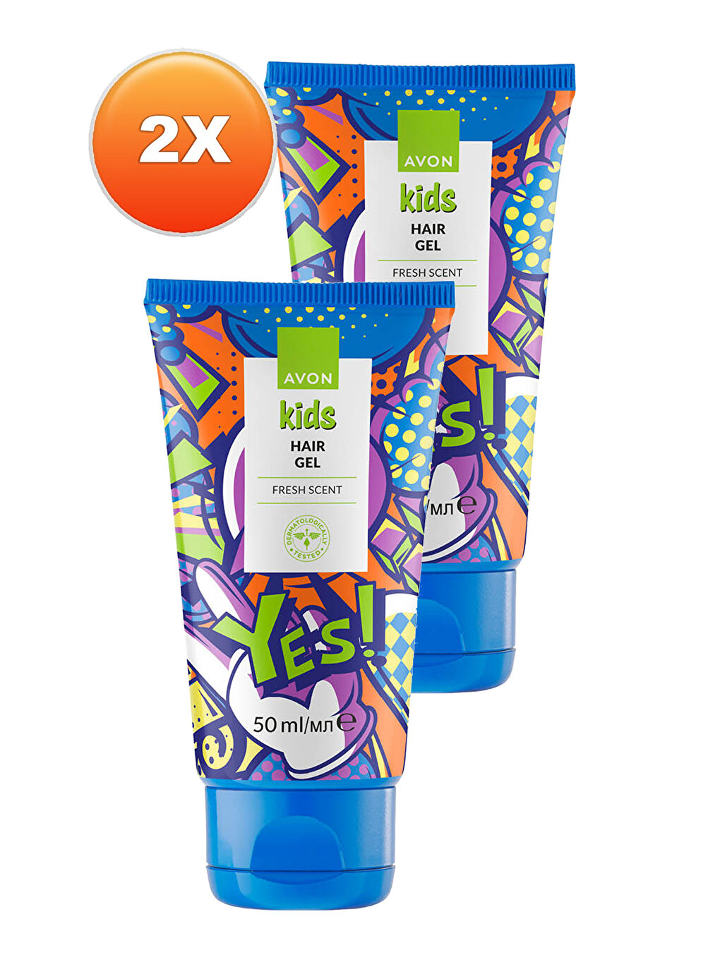 AVON Kids Yes Fresh Kokulu Saç Jölesi 50 Ml. İkili Set - 1